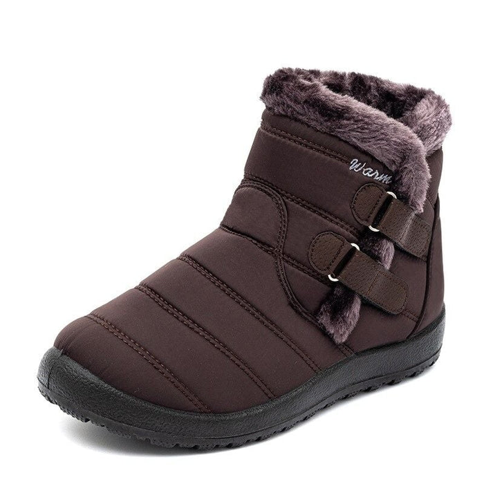 Dam Vinterboots med Kardborre och Halkskydd