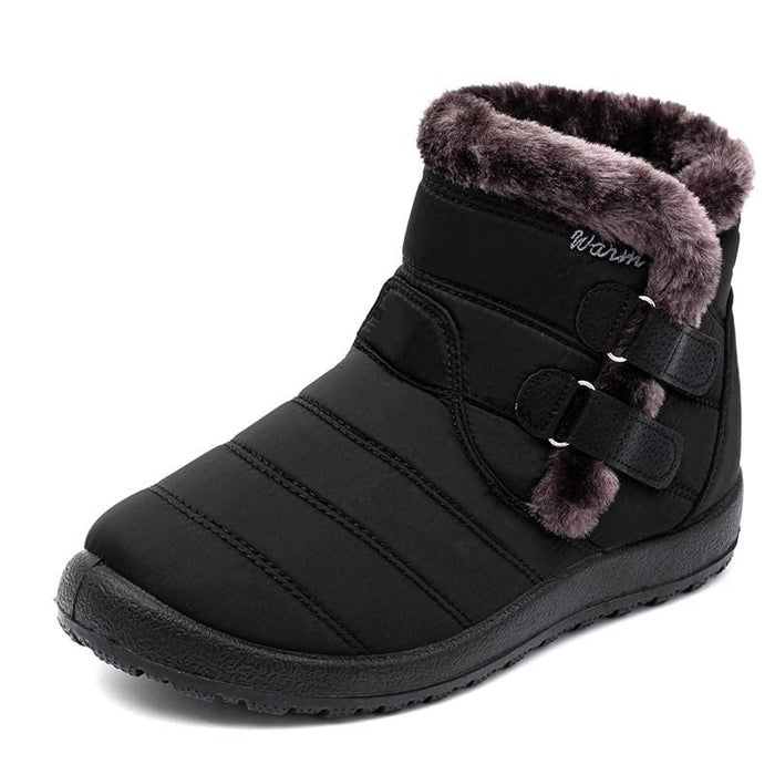 Dam Vinterboots med Kardborre och Halkskydd