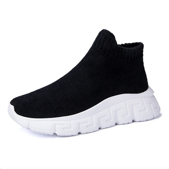 Herr Slip-On Sneakers med Hög Krage och Ortopedisk Sulstöd