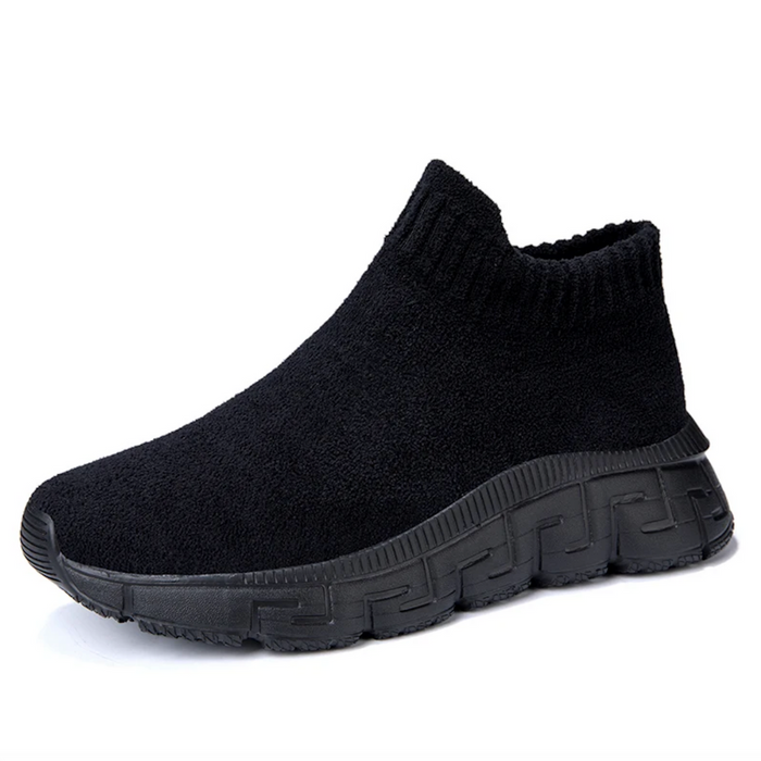 Herr Slip-On Sneakers med Hög Krage och Ortopedisk Sulstöd