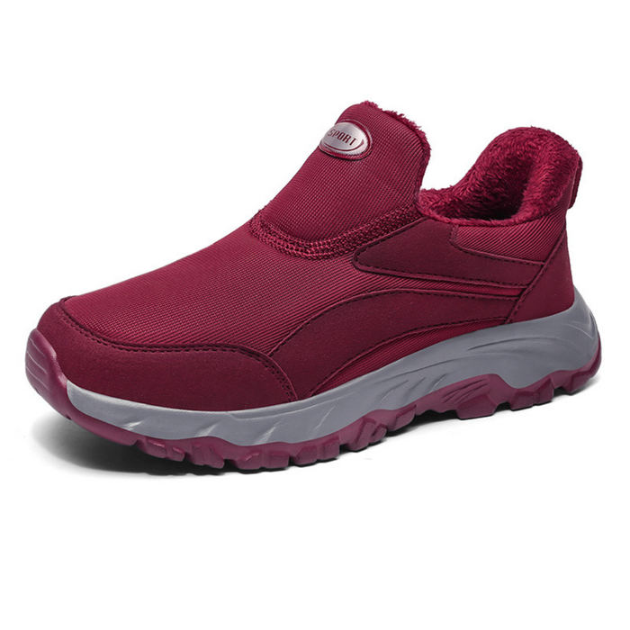 Dam Ortopediska Slip-On Sneakers med Plyschfoder