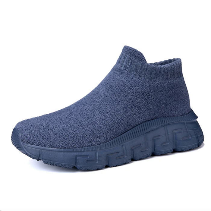 Herr Slip-On Sneakers med Hög Krage och Ortopedisk Sulstöd