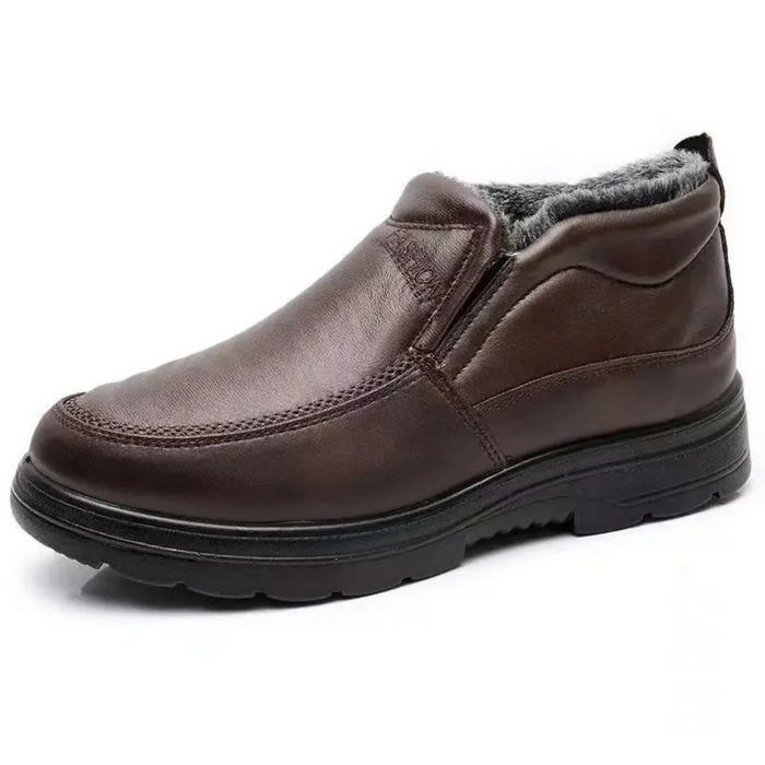 Herr Slip-On Ankelstövlar med Varm Foder och Halkskydd