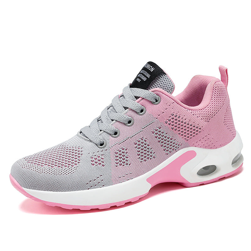 Vita lätta mesh-sneakers för dam