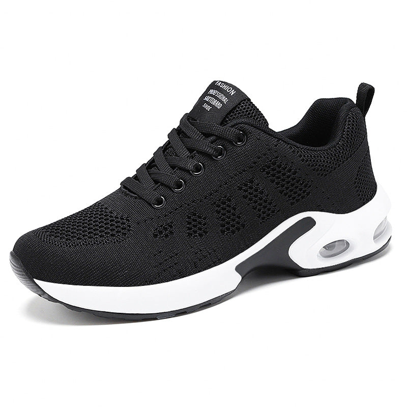 Vita lätta mesh-sneakers för dam