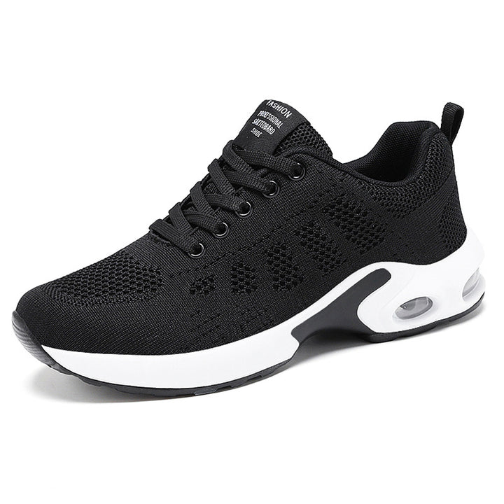 Vita lätta mesh-sneakers för dam