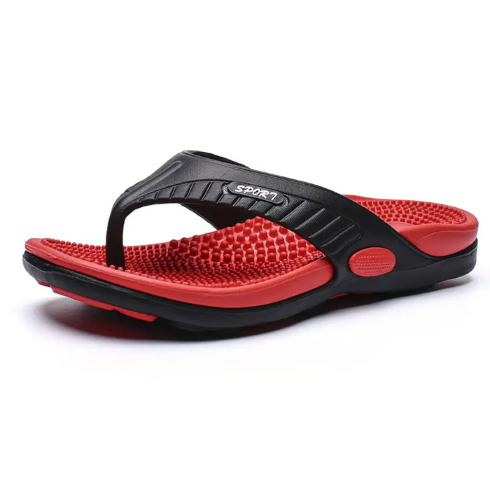 Herre Flip-Flops med Massage Fotbädd och Halkfri Sula