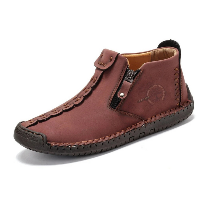 Herr Boots med Dragkedja och Bekväm Ortopedisk Sula