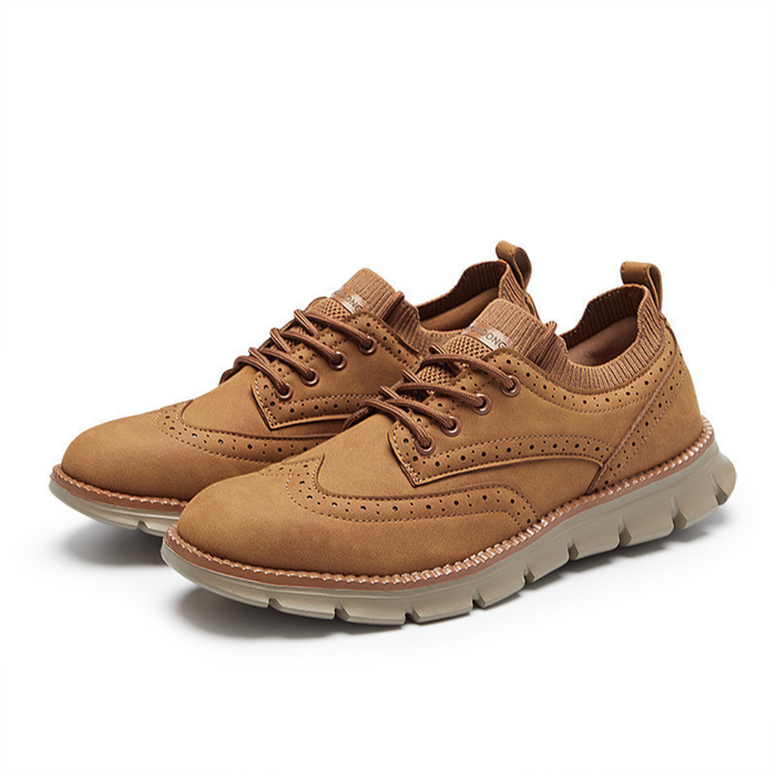 Herr Ortopediska Sneakers med Brogue-Detaljer