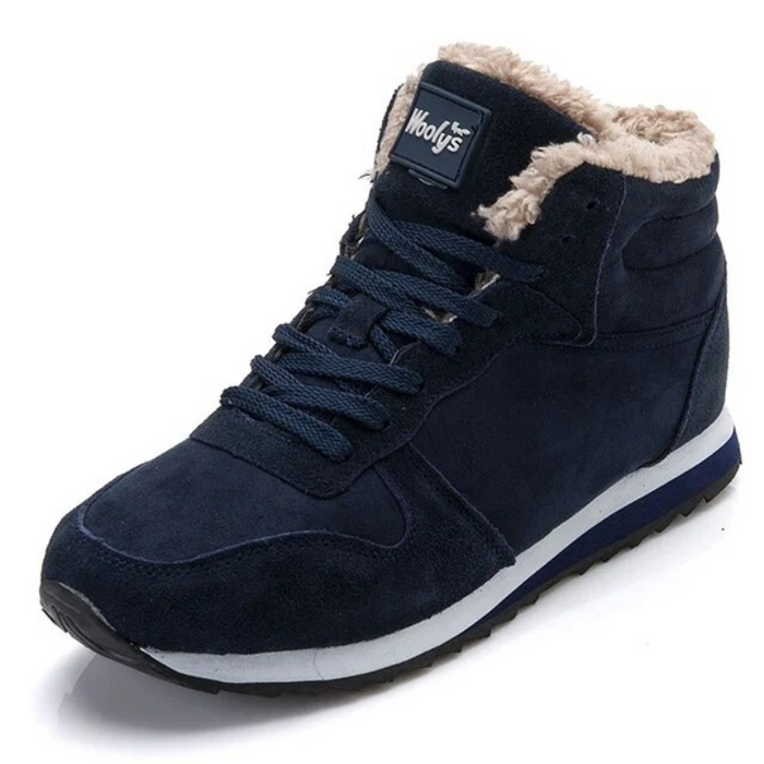 Dam Vadderade Höga Sneakers med Konstgjord Päls