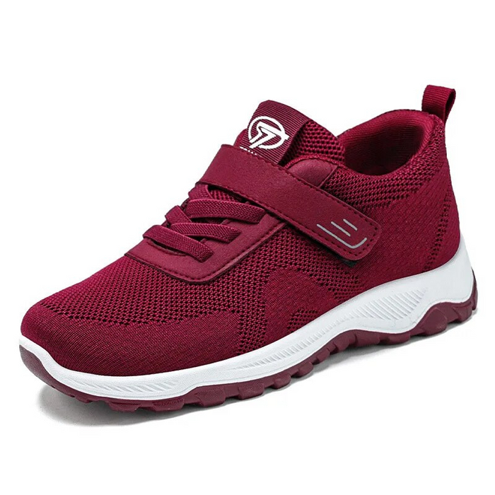 Dam Ortopediska Sneakers med Kardborre och Andningsbar Mesh