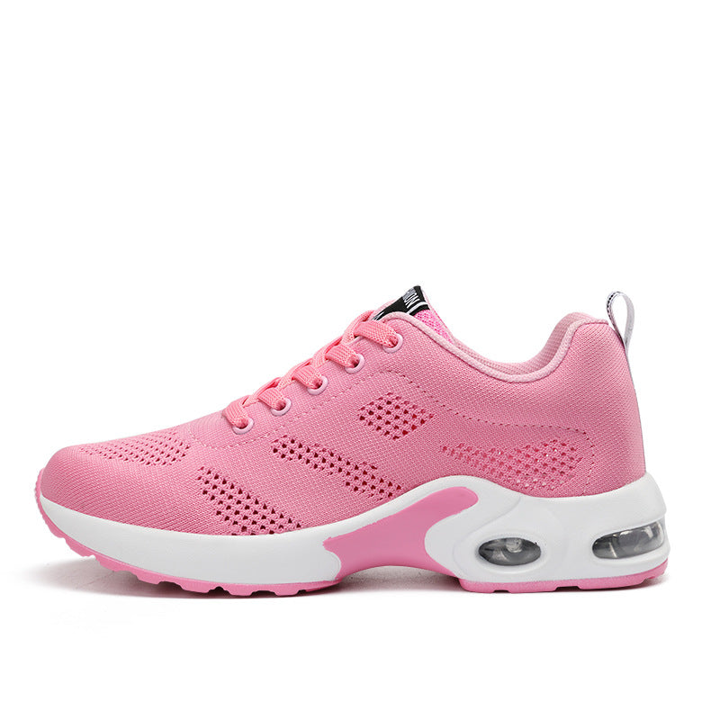 Vita lätta mesh-sneakers för dam