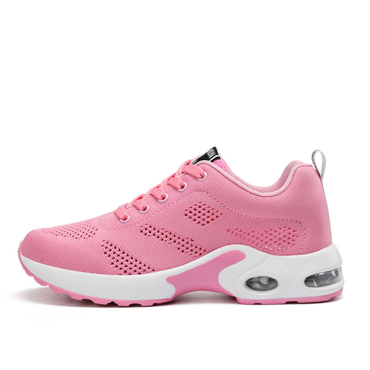 Vita lätta mesh-sneakers för dam