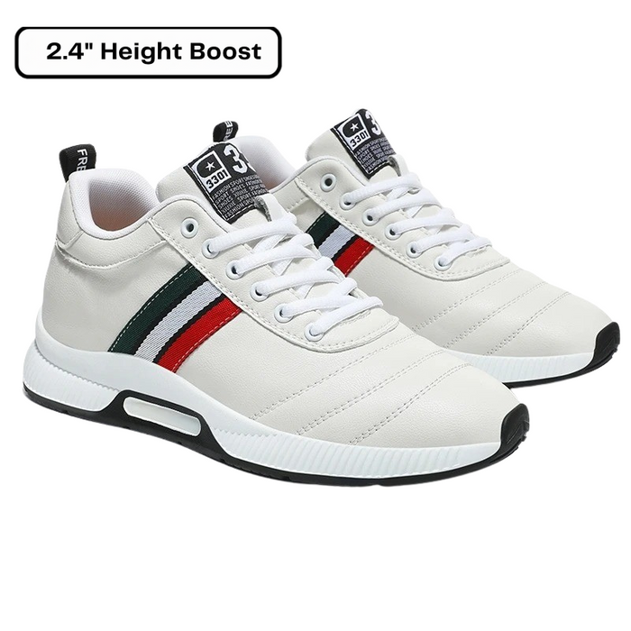 Höjdhöjande Sneakers med Stripedetalj - 6 cm Inbyggd Platå