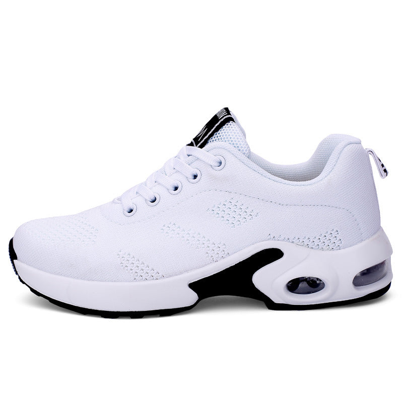 Vita lätta mesh-sneakers för dam