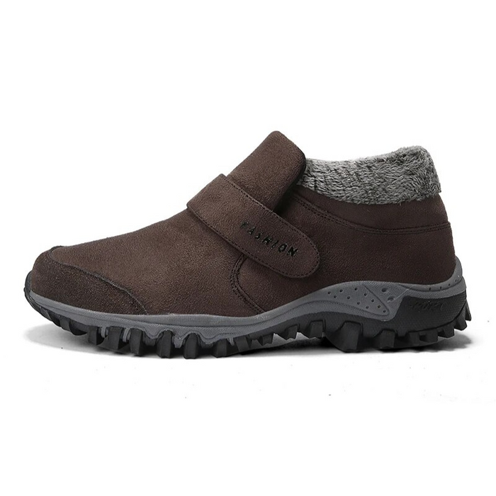 Dam Ortopediska Boots med Fuskpäls och Kardborreband