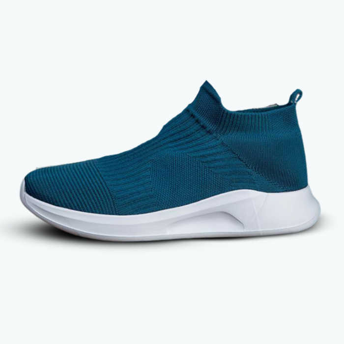 Dam Slip-On Sneakers med Strumpa-Look och Promenadsula