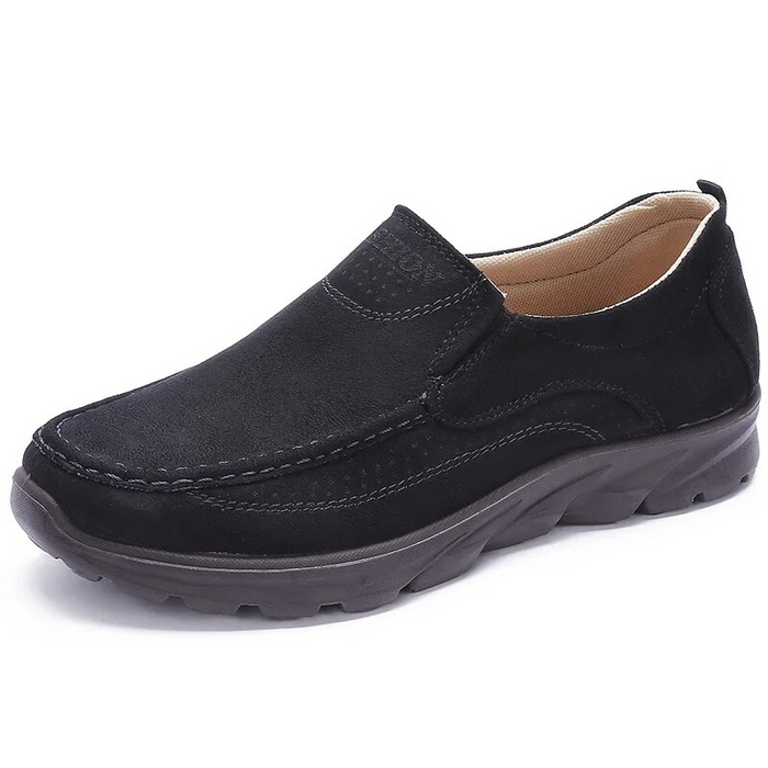 Dam Ortopediska Slip-On Skor Breda Tår för Vardagsbruk
