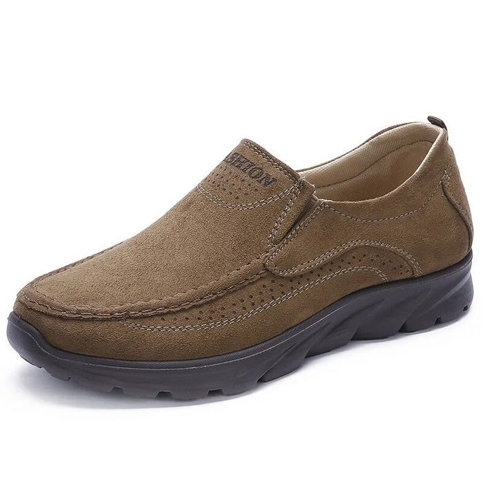 Dam Ortopediska Slip-On Skor Breda Tår för Vardagsbruk