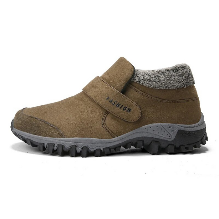 Dam Ortopediska Boots med Fuskpäls och Kardborreband