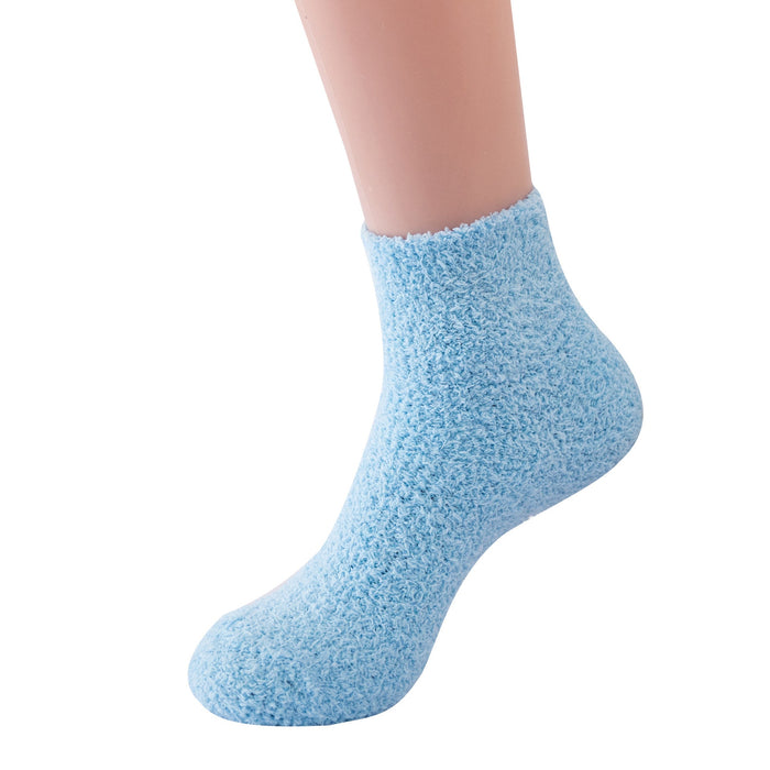Fluffiga Ankelsockor med Varm Plyschfoder för Vinter