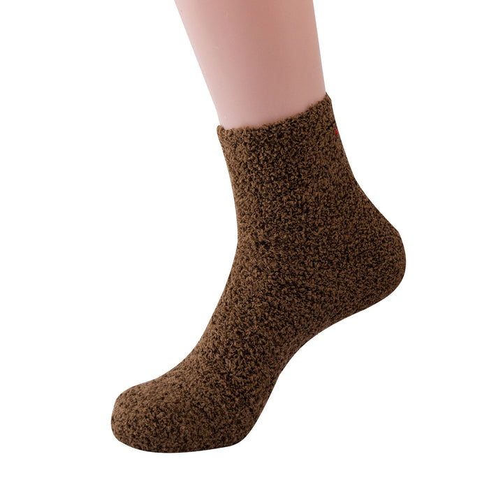 Fluffiga Ankelsockor med Varm Plyschfoder för Vinter