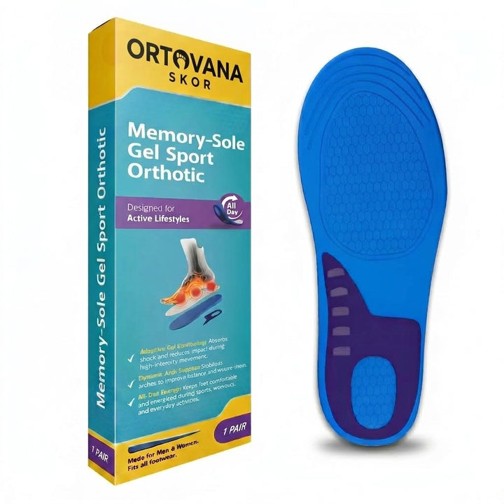Memory-Sole Gel Sport Ortopediska Inlägg