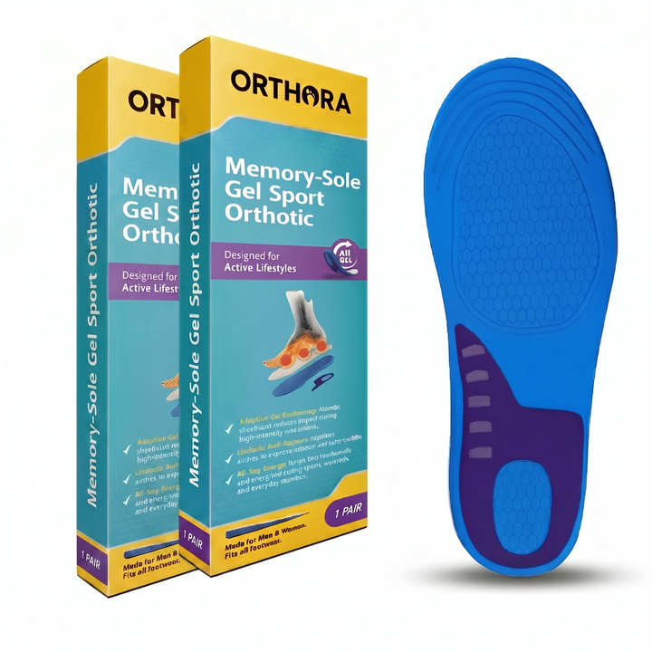 2-Pack Memory-Sole Gel Sport Ortopediska Inlägg