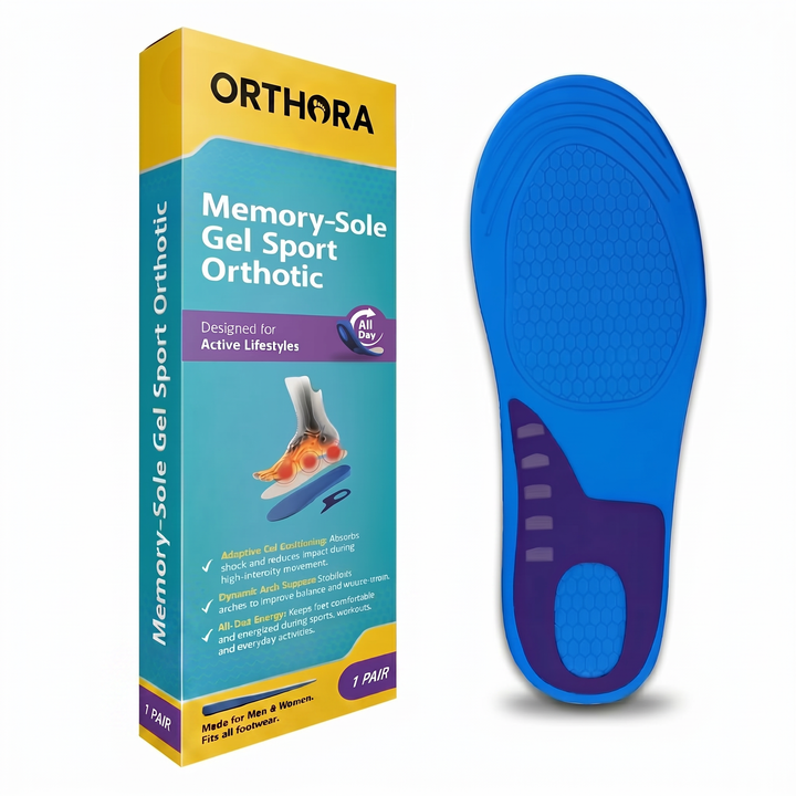 Memory-Sole Gel Sport Ortopediska Inlägg