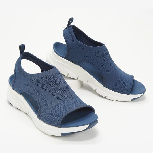 Dam Ortopediska Sandaler med Stötdämpande Sula och Mesh