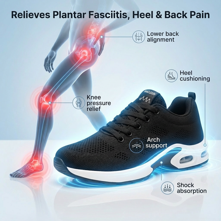 Orthora Pro – 12-timmars bekväma skor för lindring av häl- och plantarfasciit (Unisex) (Köp en, få en gratis)