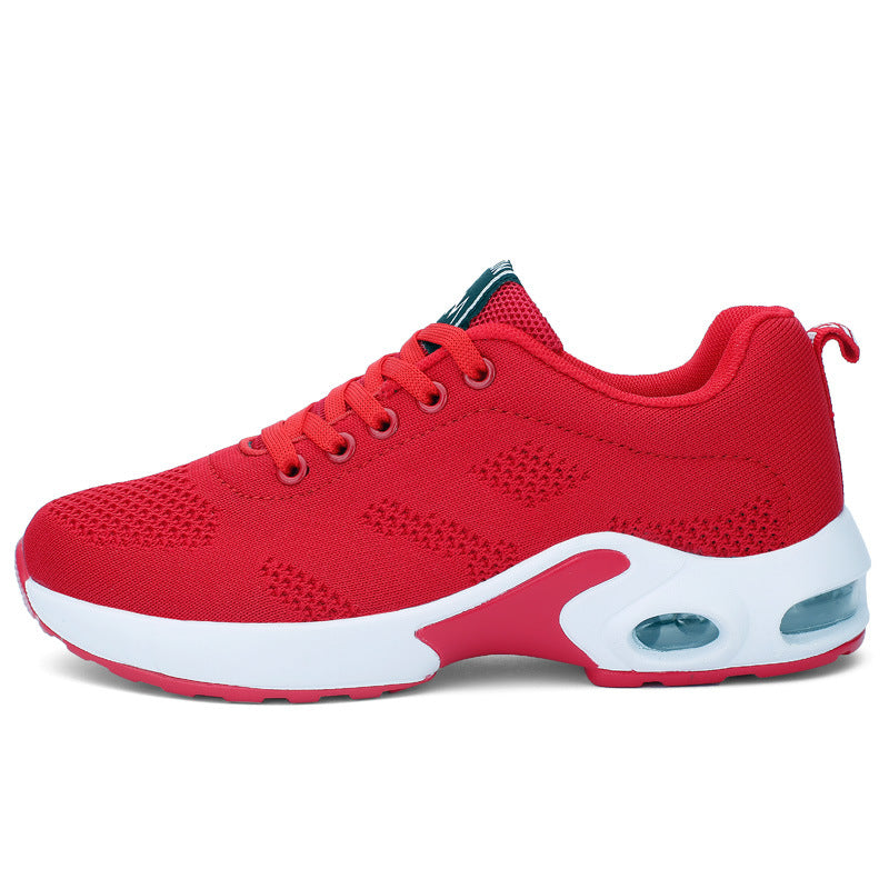 Vita lätta mesh-sneakers för dam
