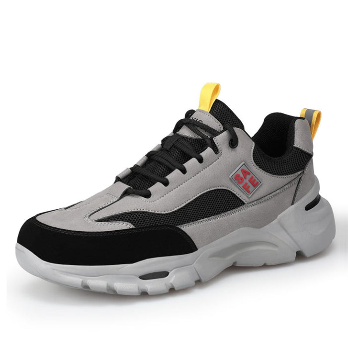 Herr Chunky Sneakers Lace-Up med Stötdämpande Sula