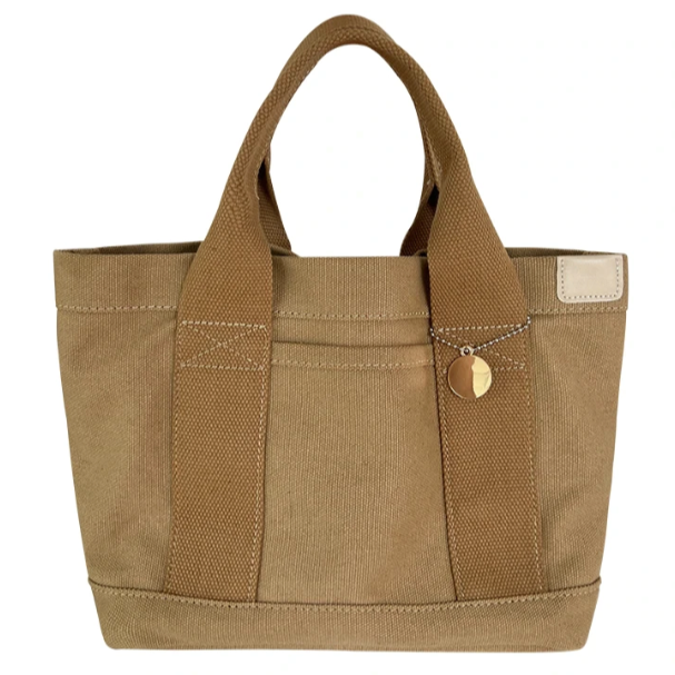 Dam Canvas Tote Bag med Stora Fack för Resor och Vardag
