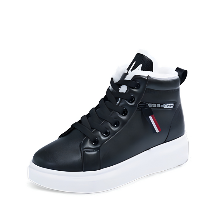 Dam Platåsneakers med Hög Sula och Snörning