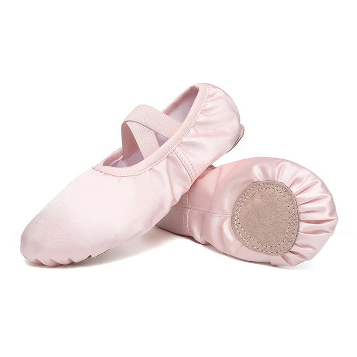 Balettskor med Elastiskt Remband och Flexibel Sulusydd