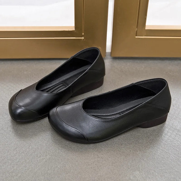 Dam Barfotaskor Ballerina med Bred Tåbox och Mjuk Sula