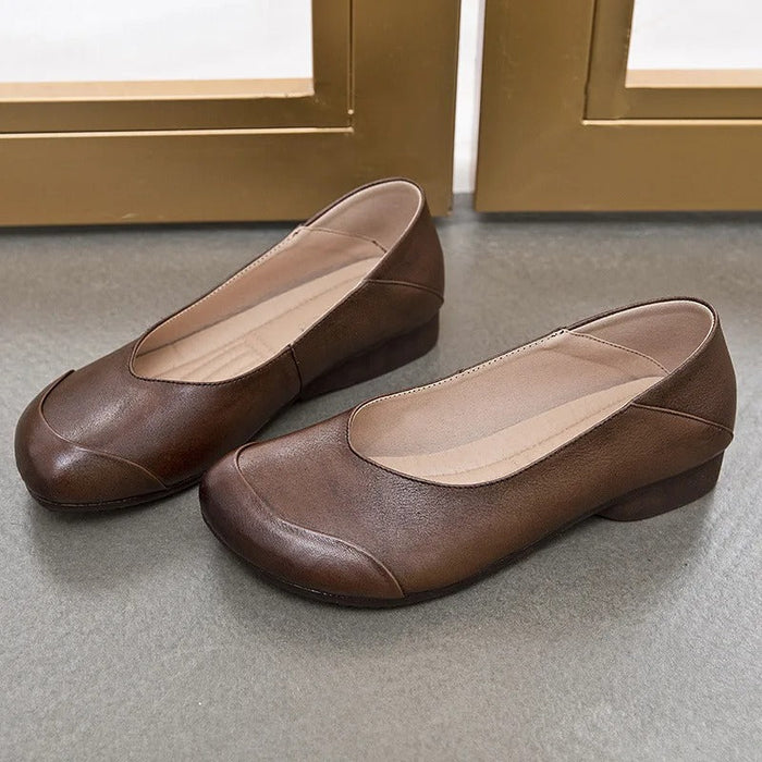 Dam Barfotaskor Ballerina med Bred Tåbox och Mjuk Sula